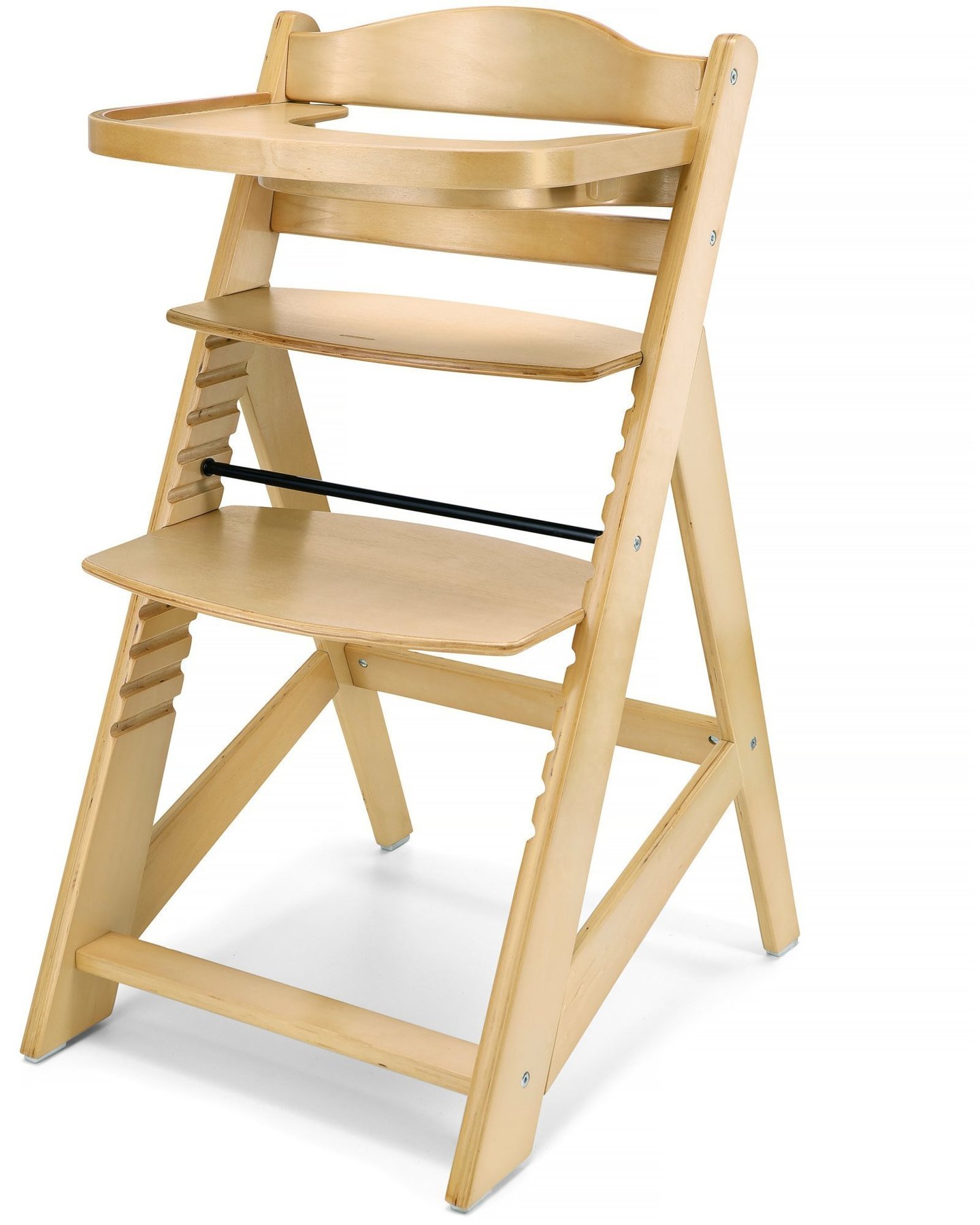 Krzesło do karmienia drewniane Moby-System WOODY - kolor naturalne drewno