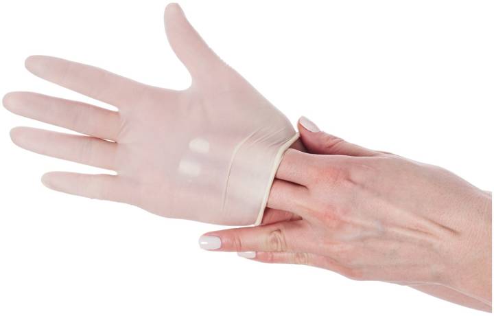 Rękawice lateksowe medyczne - bezpudrowe - 100 sztuk - rozmiar L